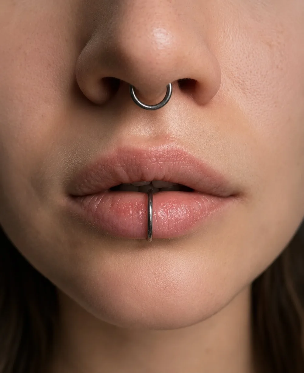 Septum ir lūpos vėrimas